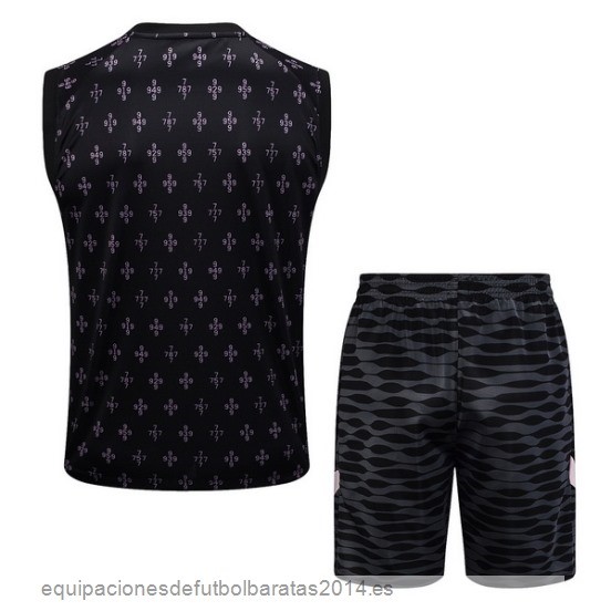 Nuevo Entrenamiento Sin Mangas Conjunto Completo Paris Saint Germain 23/24 Negro Rosa Blanco Baratas